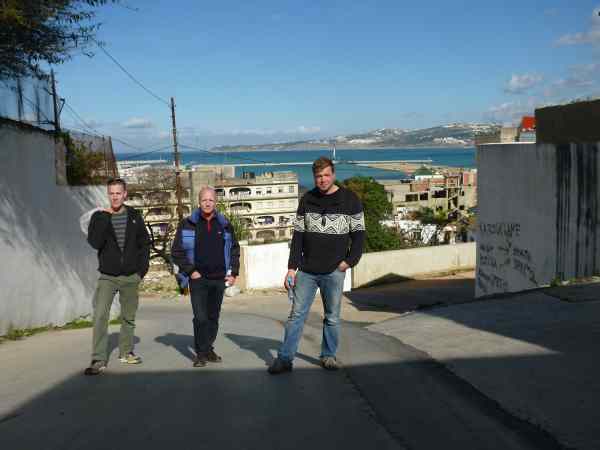 In Tangar angekommen - Blick auf den Hafen